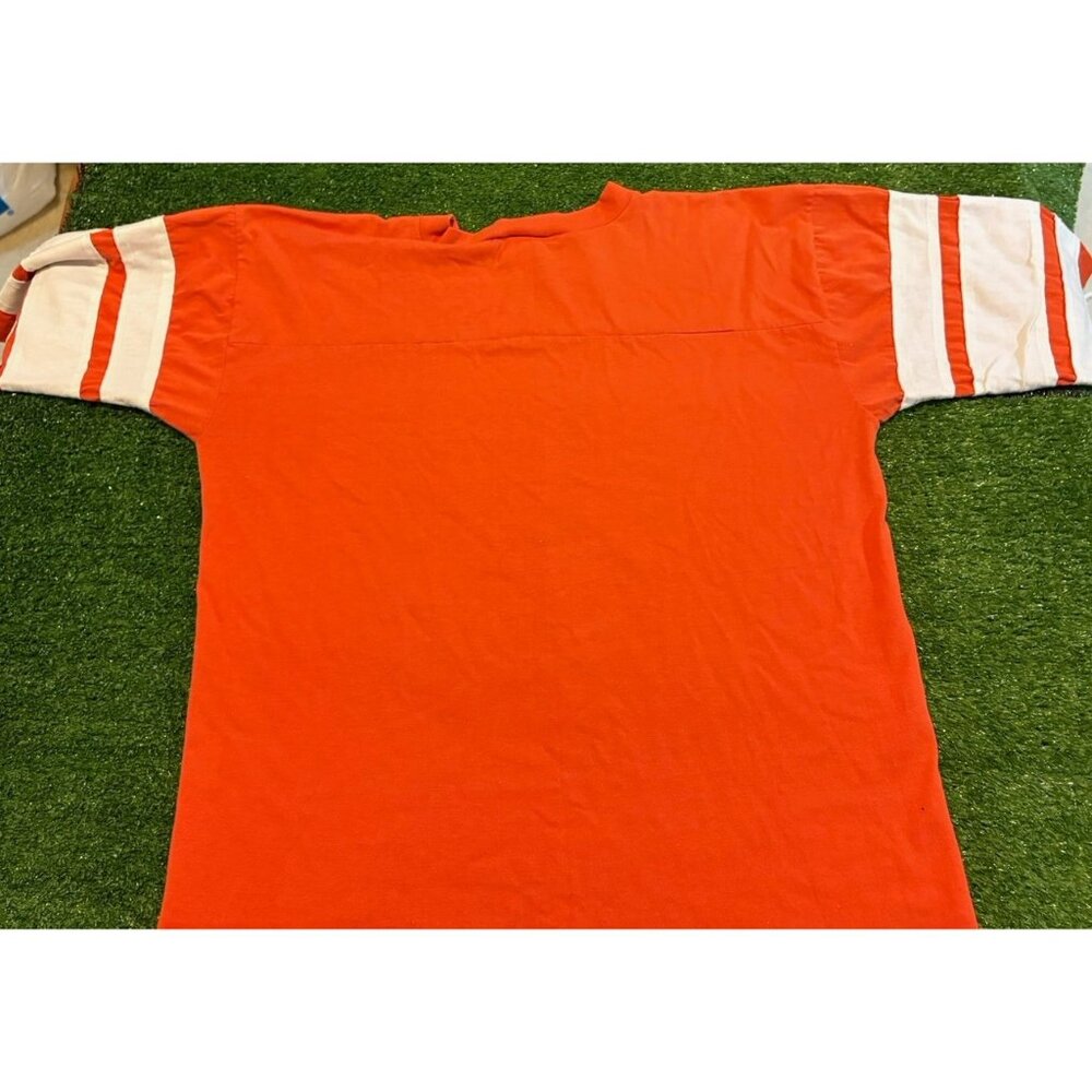 Vintage Denver Broncos shirt mens large orange blue logo 7 1990s NFL 27 - Picture 9 of 12